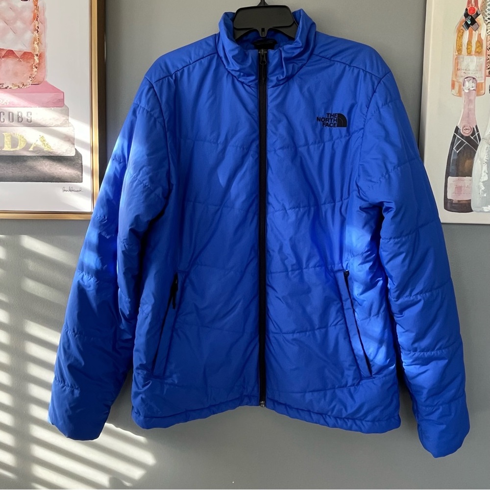 The North Face Men's Vibrant Blue Puffer Jacket